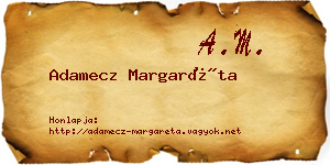 Adamecz Margaréta névjegykártya